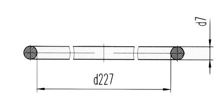 Кольцо уплотнительное  Д131.00.24 (Д100-01-24Б) силикон