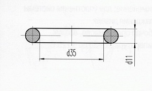Кольцо уплотнительное Д131.00.38 (Д100-01-038) фтор