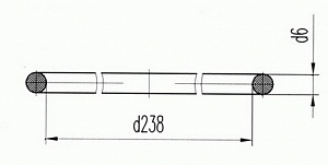 Кольцо уплотнительное Д131.00.31 (Д100-01-031А) фтор