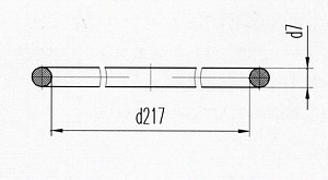 Кольцо уплотнительное Д131.00.25  (Д100-01-25Б)